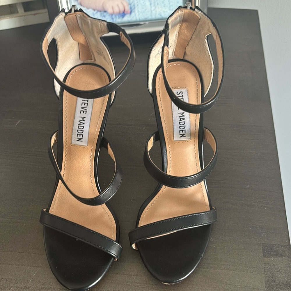 Black Strappy Heels